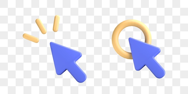 3D-kokoelma kursoreita