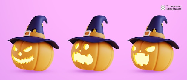 3d Kolekcja Dyni Halloween