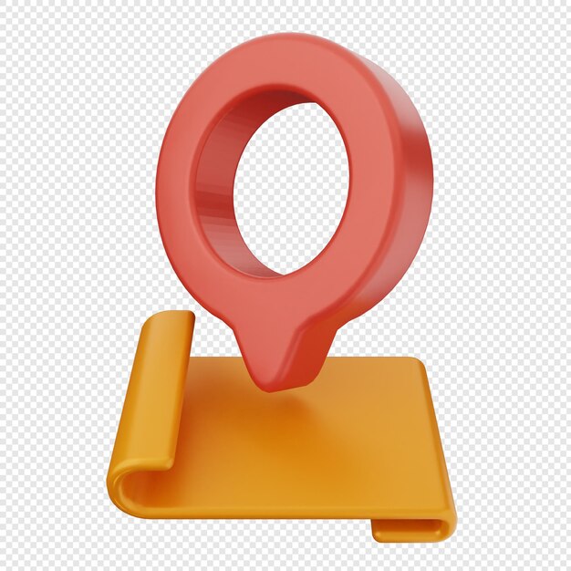 3D konum işareti GPS navigasyonu