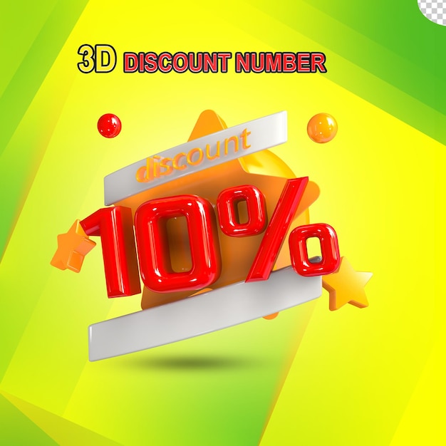 3d-korting 10%