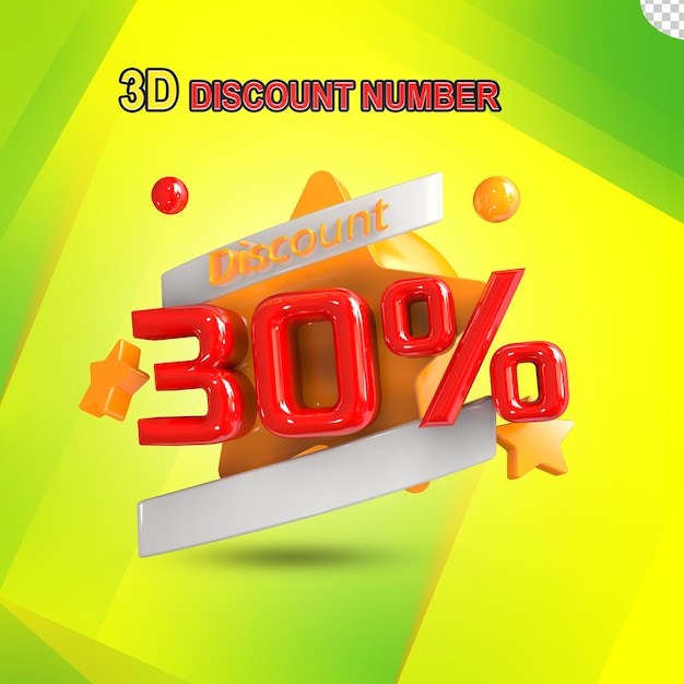 3d-korting 30%