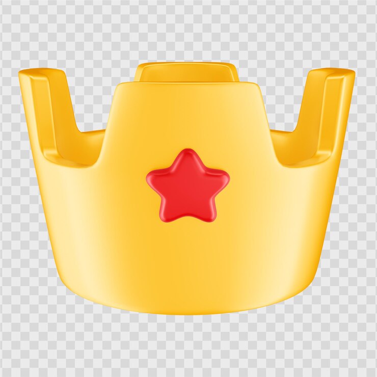 3D-kroon cartoon icoon