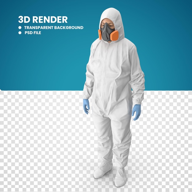 PSD 3d-laboratoriummedewerker