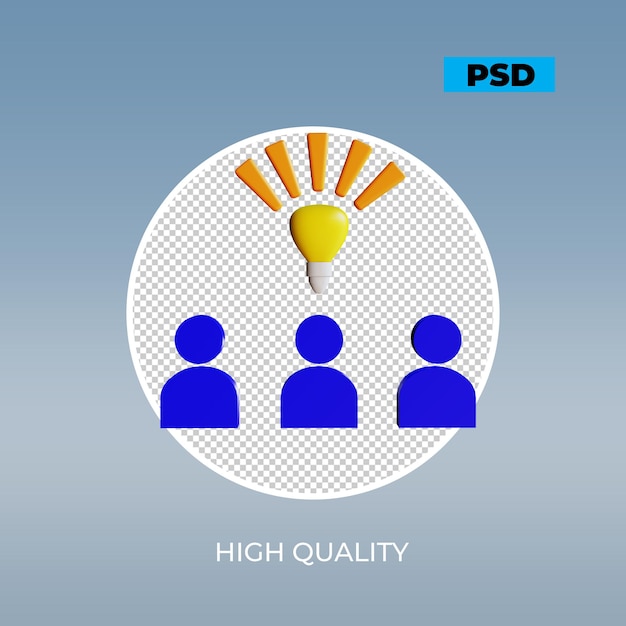 PSD 3d lamp idea sharing