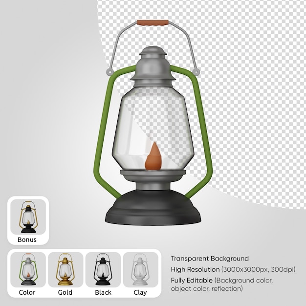 PSD 3d lantern