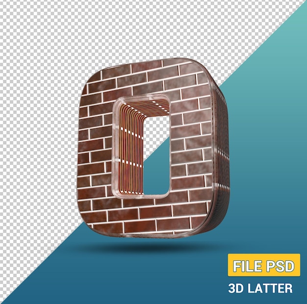 PSD 3d latter o