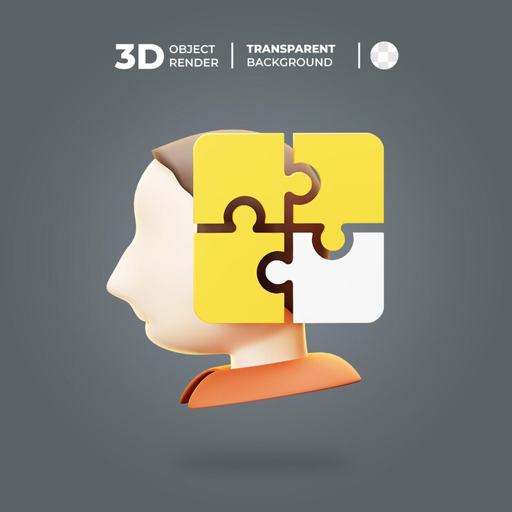 PSD 3d leadership puzzle icon