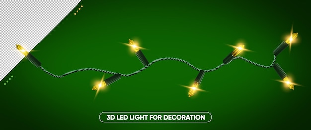 PSD 3d led lamps for christmas decorations