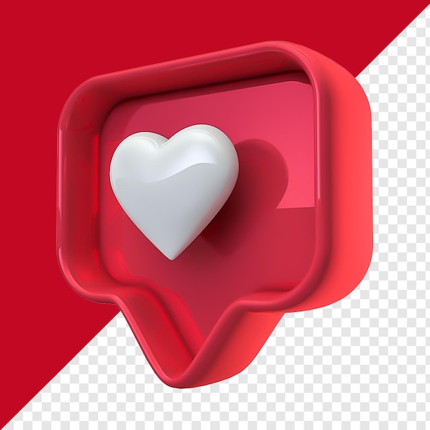 3D LEFT ISOMETRICAL INSTAGRAM LIKE