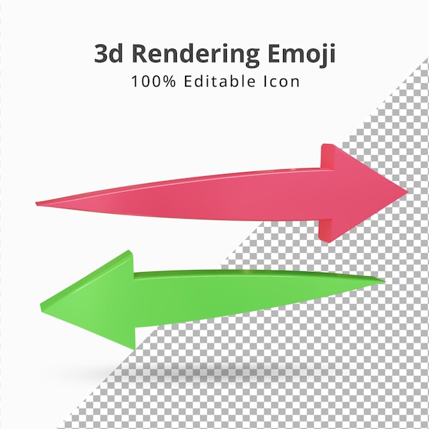 3d left right switch direction arrow sign icon