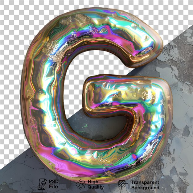 3d letter g geïsoleerd op doorzichtige achtergrond inclusief png-bestand