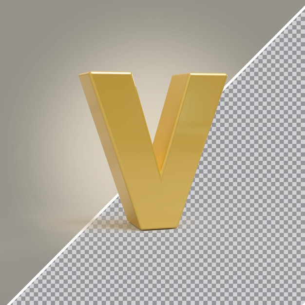 3d letter  golden luxury