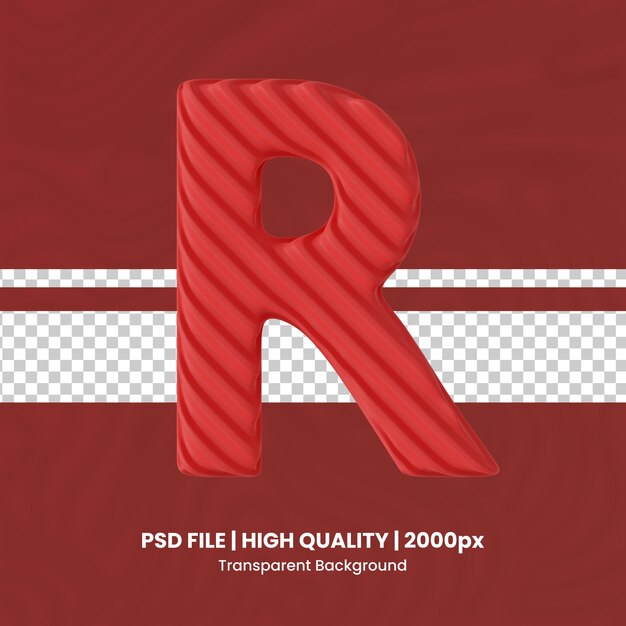 3d letter r