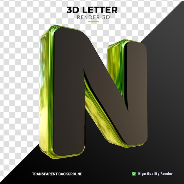 PSD 3d letter smooth gold texture hign quality realistic render