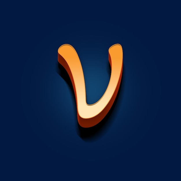 3D-letter V