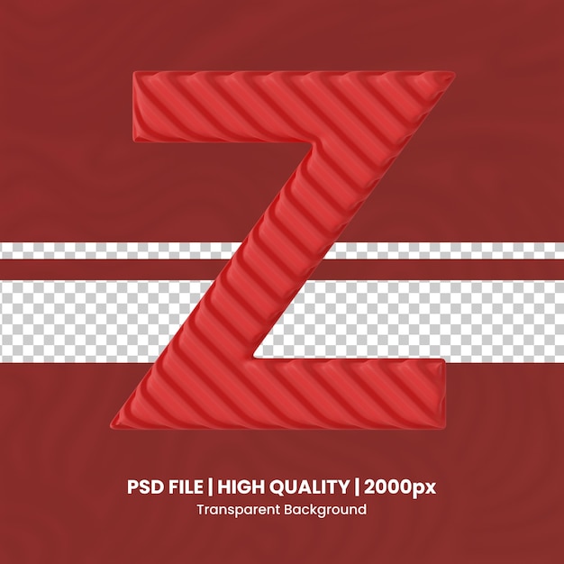 PSD 3d letter z