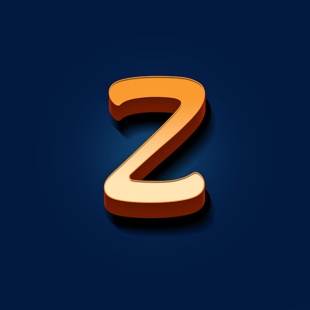 PSD 3d-letter z