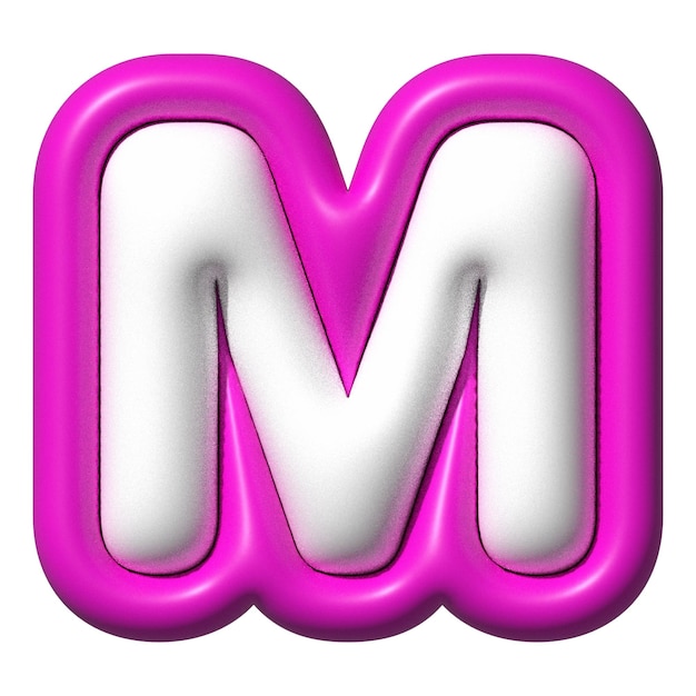 3d-lettertype m