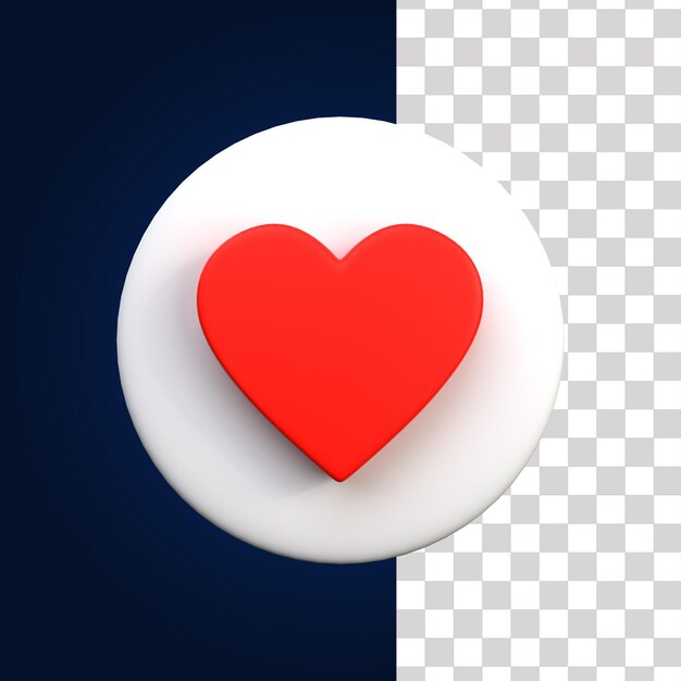 PSD 3d liefde icon 1