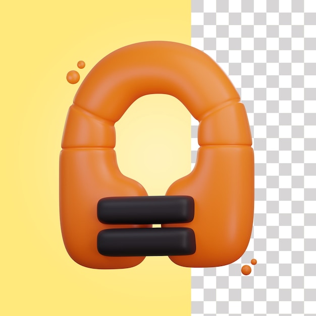 PSD 3d lifebuoy illustration