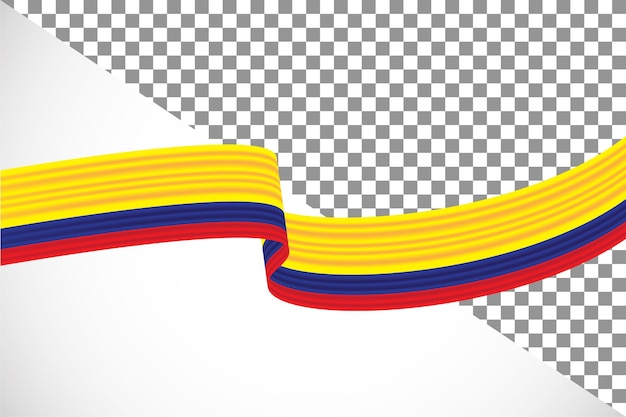 PSD 3d lint van de vlag van colombia46