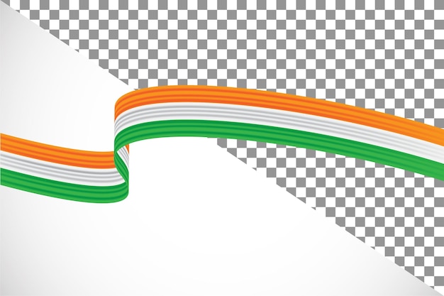 PSD 3d lint van de vlag van india039