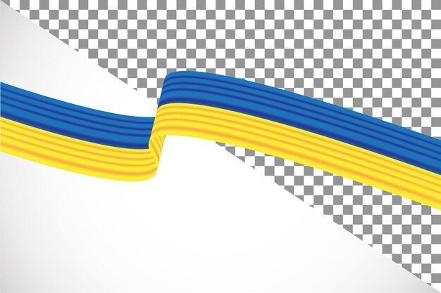PSD 3d lint van de vlag van oekraïne44