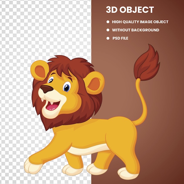 3d lion