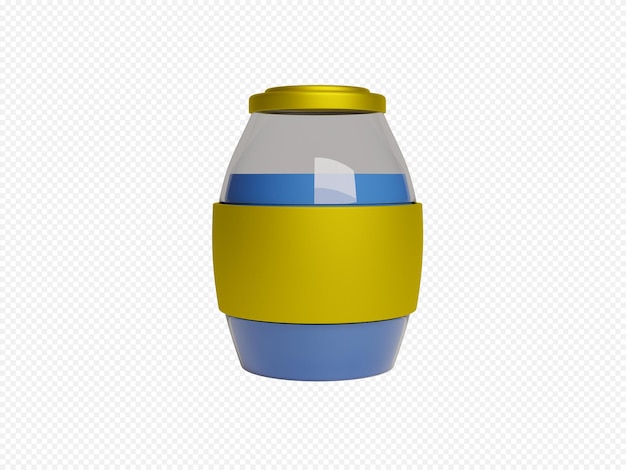 PSD 3d liquid jar icon