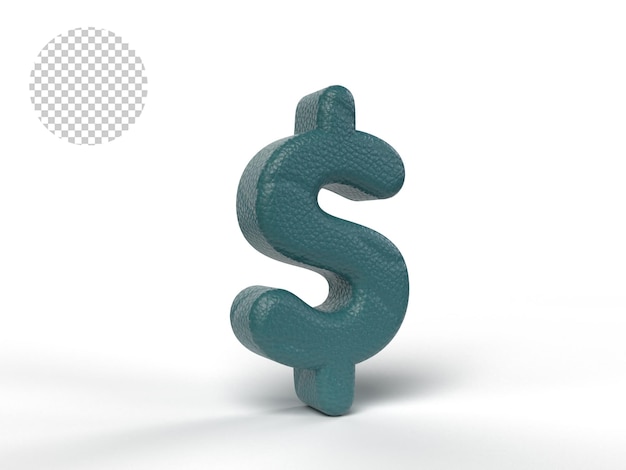 3D LITERY Z TEKSTURĄ SKÓRY W KOLORZE TOSCA