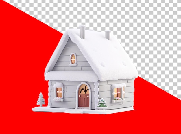 3D little christmas house