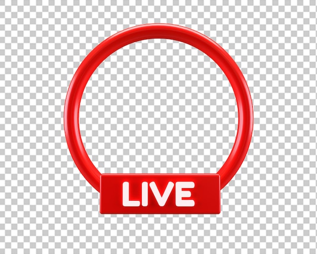 PSD 3d live cirkelpictogram