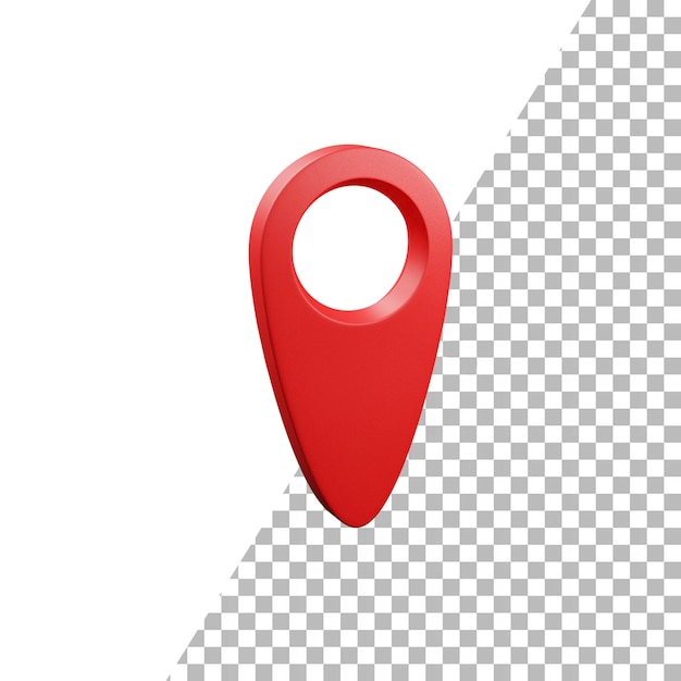 PSD 3d location icon png