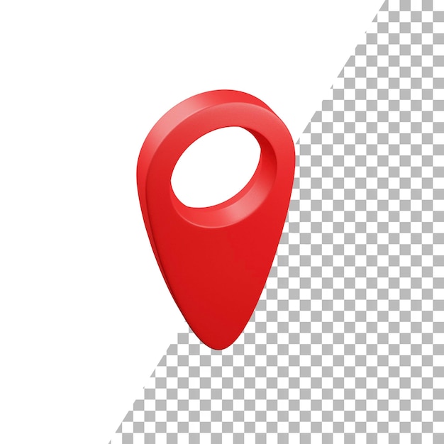 PSD 3d location icon png