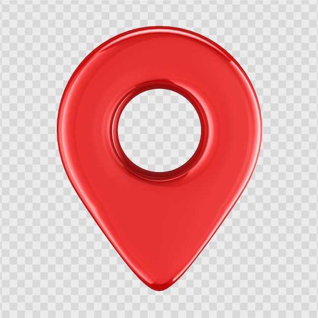 3d location icon for social media