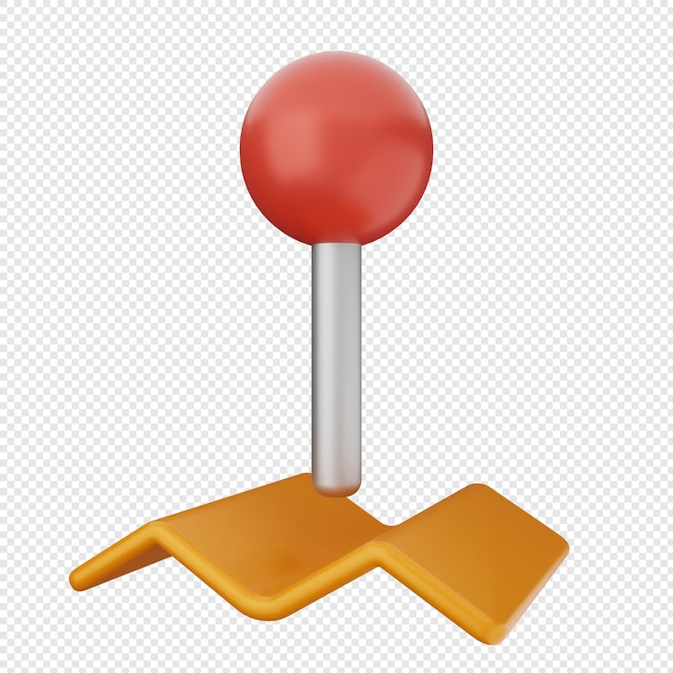 PSD 3d 위치 표시 gps 내비게이션