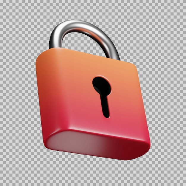 3d lock dynamic color icon