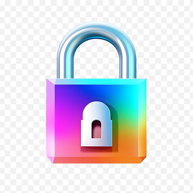 3d lock icon illustrations