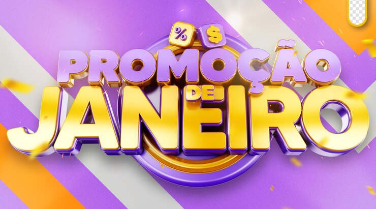 PSD 3d logo january promotion and discounts 3d seal for retail promotions