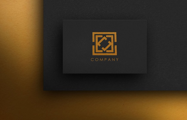 3d logo mockup for business company