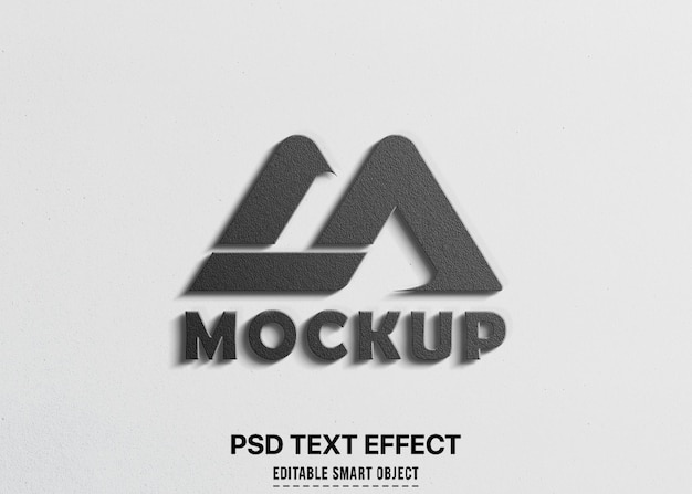 3d logo mockup psd