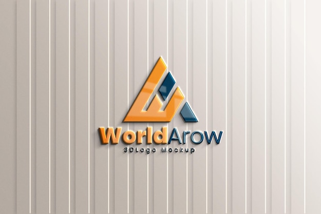 3d logo mockup template