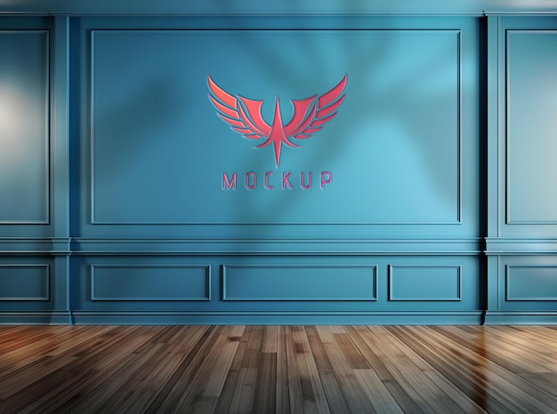 3d logo mockup template