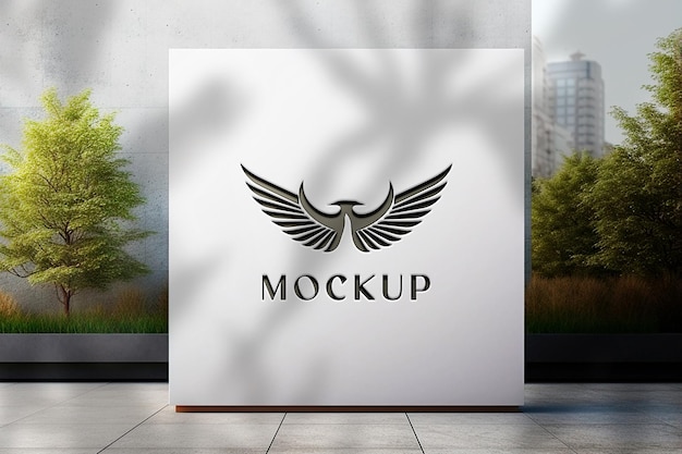 3d logo mockup template