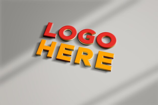 3d logo mockup