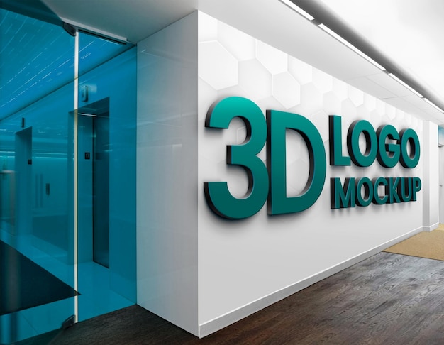 3d logo mockup