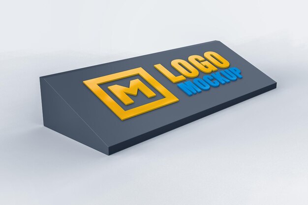 3d logo mockup