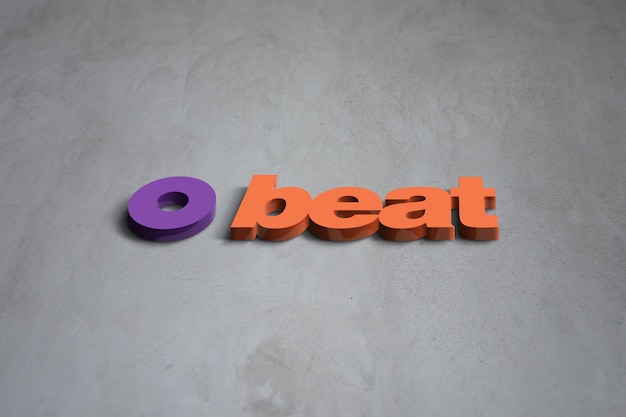 3D-logo mockup