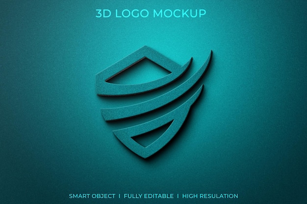 Mockup logo 3d