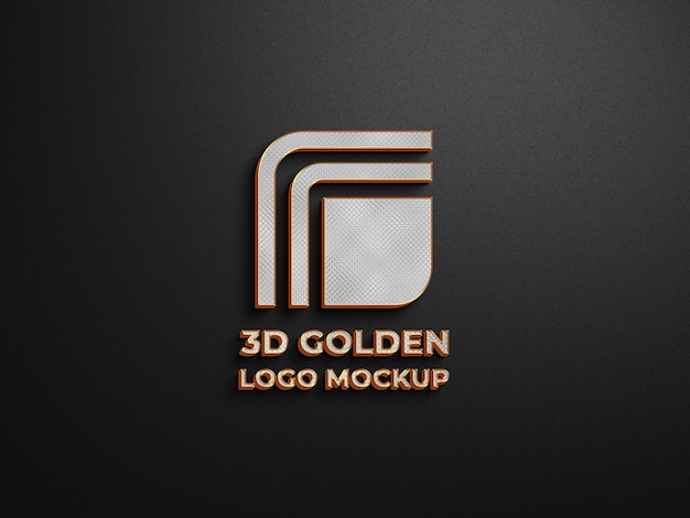 3d logo mockup